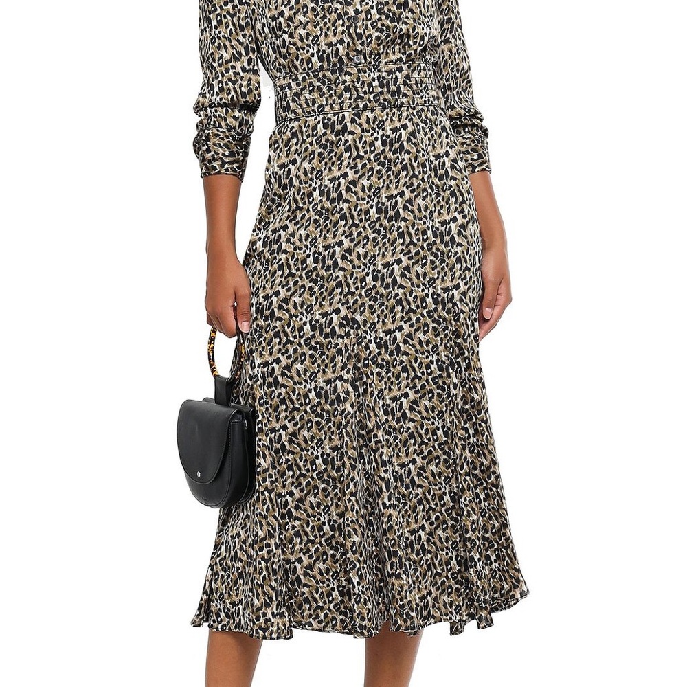 Equipment Lenora Leopard Midi Dress - Picture 3 of 7